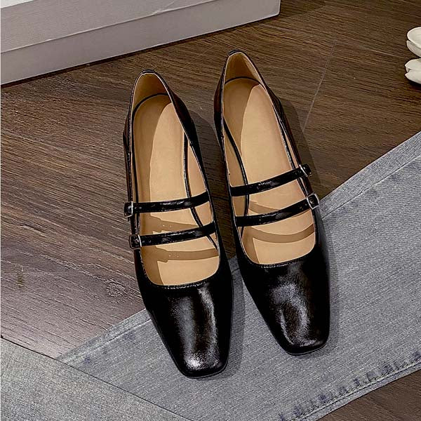 Kimberly Classic Double Strap Mary Jane Shoes