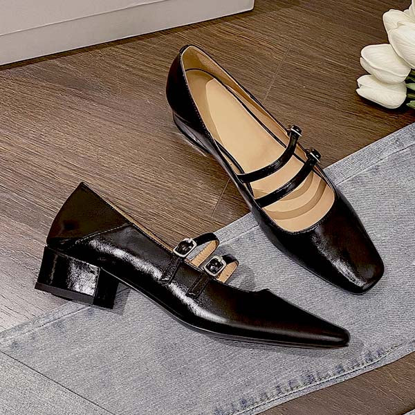 Kimberly Classic Double Strap Mary Jane Shoes
