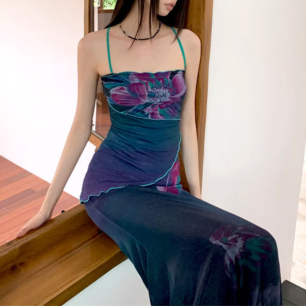 Merinda Floral Mermaid Maxi Dress