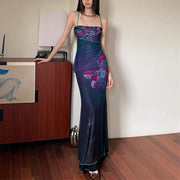 Merinda Floral Mermaid Maxi Dress