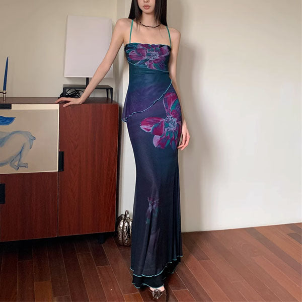 Merinda Floral Mermaid Maxi Dress