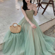 Marissa Tulle Mint Mesh Princess Dress