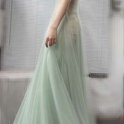Marissa Tulle Mint Mesh Princess Dress