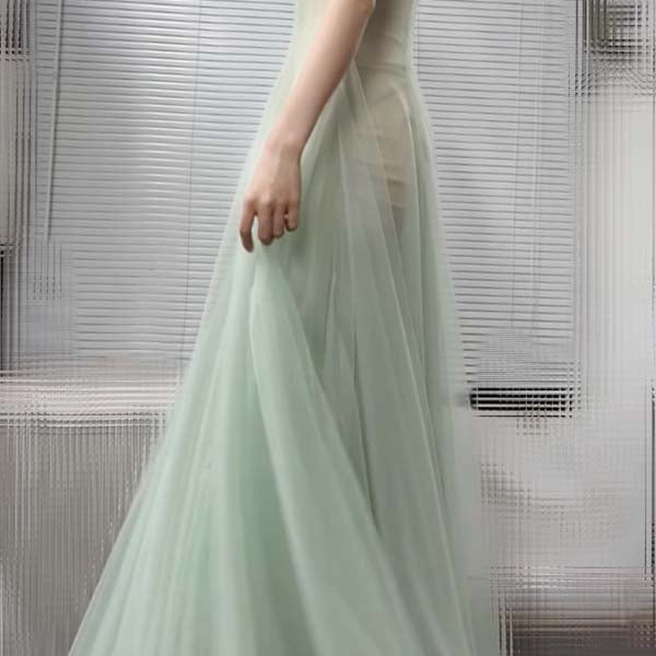 Marissa Tulle Mint Mesh Princess Dress