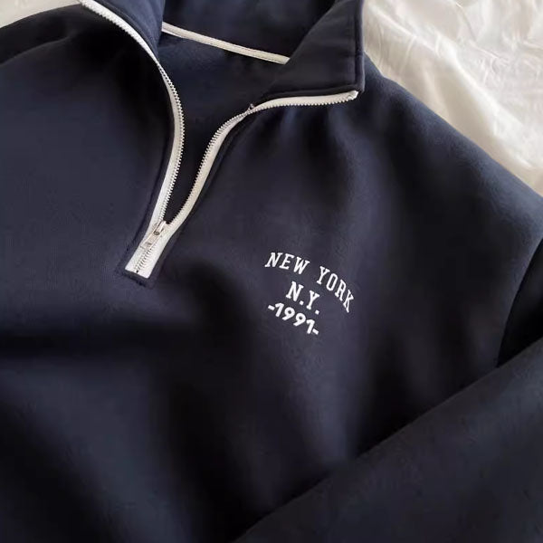 Celia NEW YORK 1991 Zipper SweatShirt