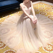 Celestia Blush Tulle Romantic Vintage-Inspired Dress