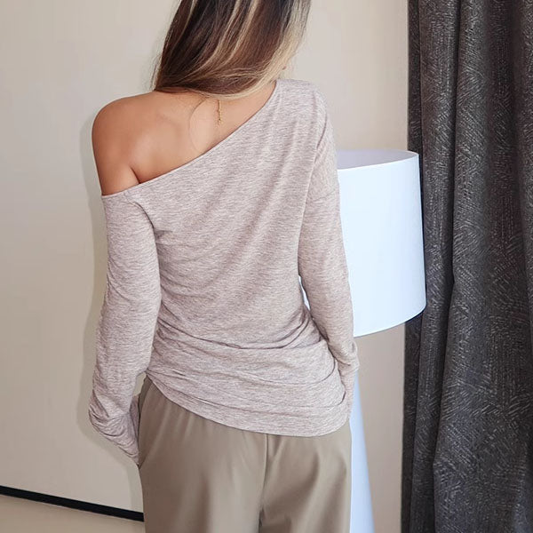 Seraphina Off-Shoulder Long Sleeve Ruched Top