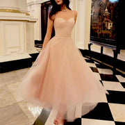 Eos Enchanted Nude Pink Bloom Bustier Lace Tulle Dress