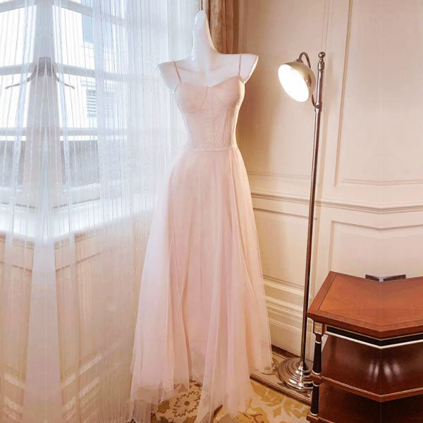 Eos Enchanted Nude Pink Bloom Bustier Lace Tulle Dress
