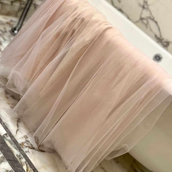 Eos Enchanted Nude Pink Bloom Bustier Lace Tulle Dress