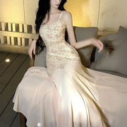 Chérie Feminine Embellished Flora Evening Dress