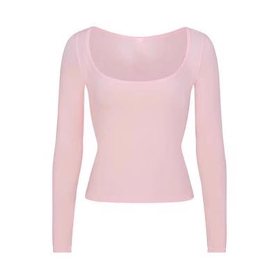 Kim Scoop Neck Long Sleeve Top