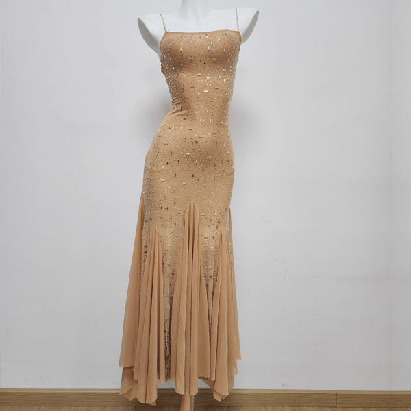 Ann Embellished Glitter Bodycon Pixie Hem Maxi Dress