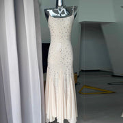 Ann Embellished Glitter Bodycon Pixie Hem Maxi Dress