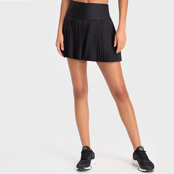 Hannah With Tights Sports Pleated Mini Skirt