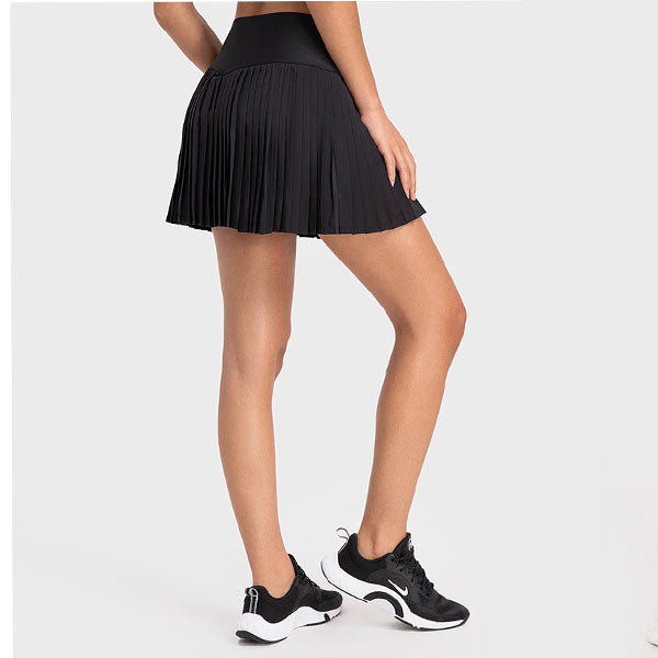 Hannah With Tights Sports Pleated Mini Skirt