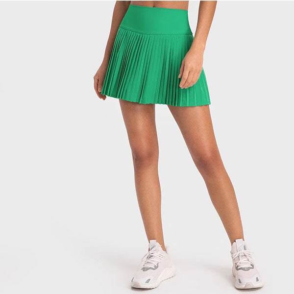 Hannah With Tights Sports Pleated Mini Skirt