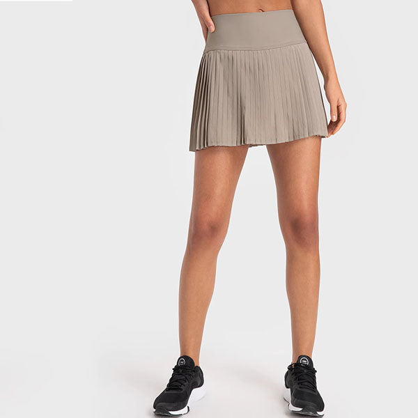 Hannah With Tights Sports Pleated Mini Skirt