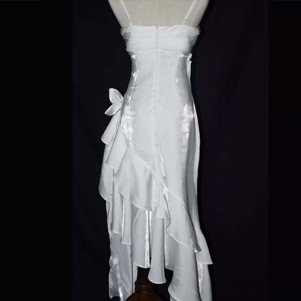 Elisa Ruffles Layered Asymmetrical Dress L / Blue Elisa Ruffles Layered Asymmetrical Dress L / Blue