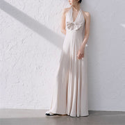 Esther Elegant Halter Maxi Dress