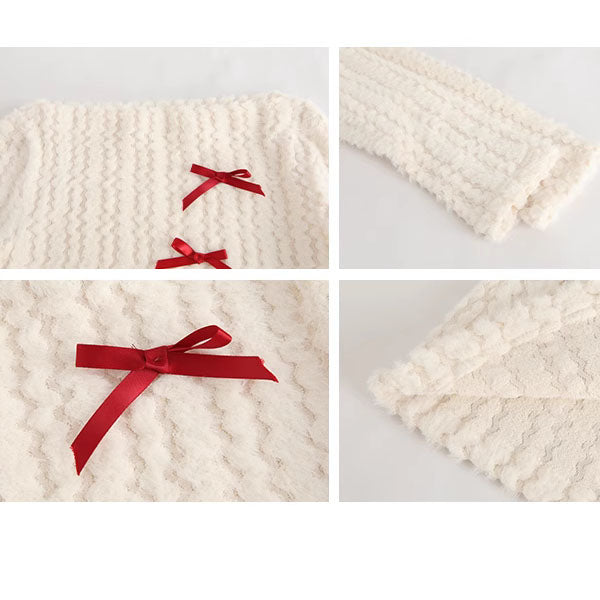 Lara Off Shoulder Ribbon Knit Top