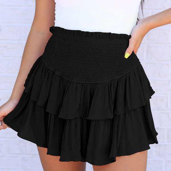 Kelly Tiered Ruffled Mini Skirt