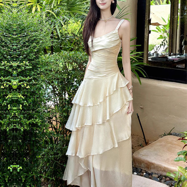 Ruffle Bear Maxi Dress 【MAISON SPECIAL】 MAISON SPECIAL｜Ruffle Bear Maxi Dress | Rakuten Fashion