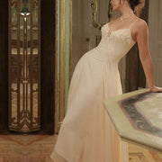 Claudia Elegant Romantic Flowy Midi Dress