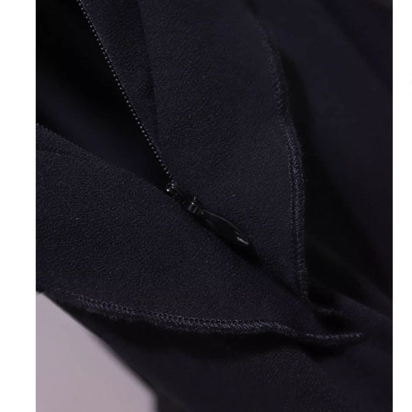 Jessica Black Ruffles Maxi Dress