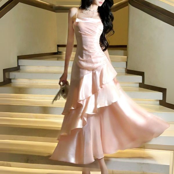 Carrisa Celestial Baby Pink Tiered Ruffles Maxi Dress The Wildflower Shop Carrisa Celestial Baby Pink Tiered Ruffles Maxi Dress The Wildflower Shop