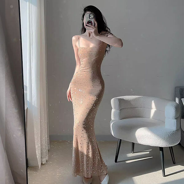 Jessi Embellishment Bodycon Maxi Dress