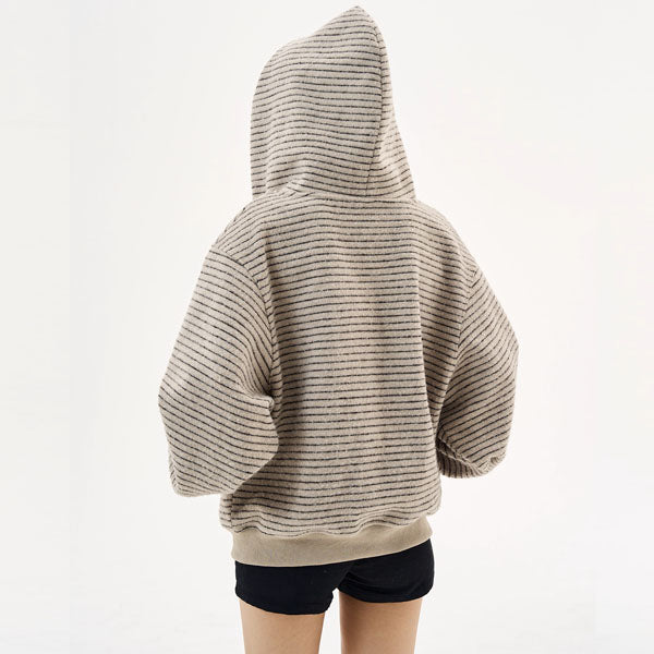 Ira Women’s Cozy Oversized Striped Hoodie