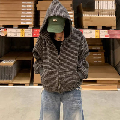 Ira Women’s Cozy Oversized Striped Hoodie