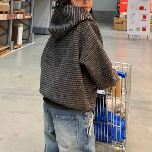 Ira Women’s Cozy Oversized Striped Hoodie