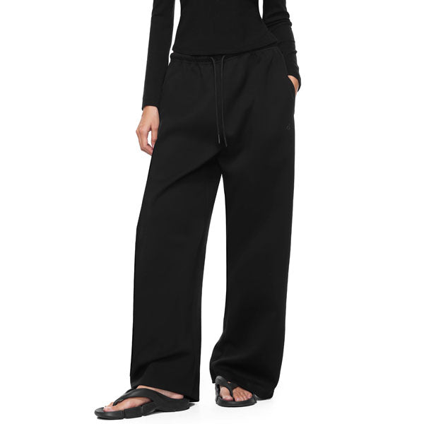 Kerrie Women’s Black Comfy Wide Leg Sweatpants