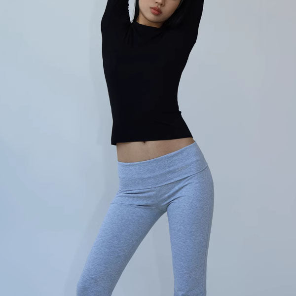 Lucia Long Sleeve Crew Neck Basic Top