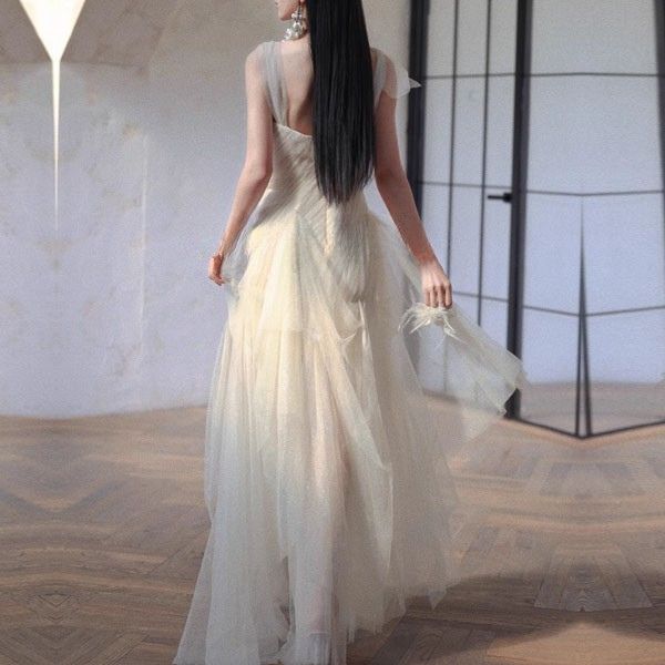 Victoria Ethereal Romantic Layered Tulle Evening Dress The Wildflower Shop Victoria Ethereal Romantic Layered Tulle Evening Dress The Wildflower Shop
