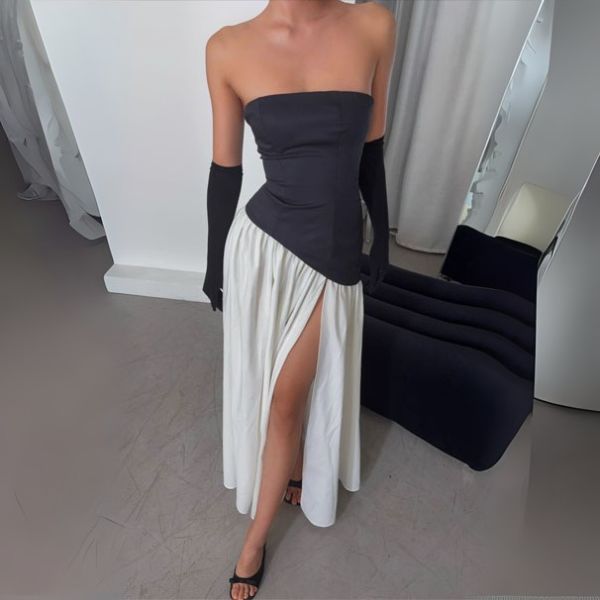 Valencia Enchanting Strapless Asymmetrical Dress