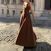 Carol V-Neck Cut Out Maxi Dress