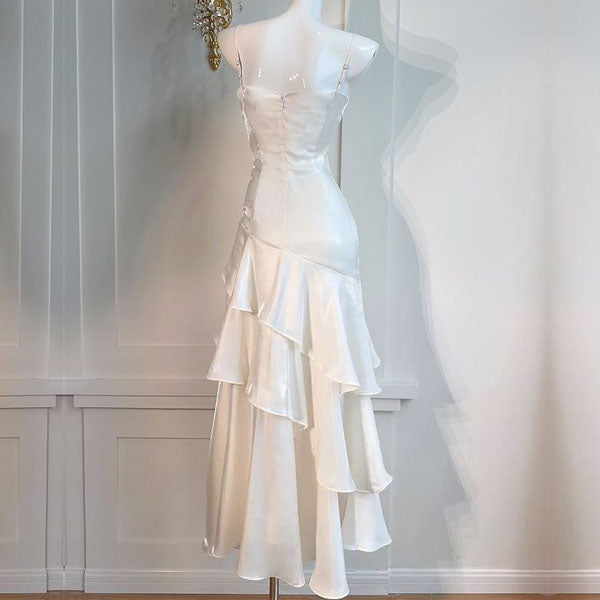 Sora Celestial Ivory Tiered Ruffles Maxi Dress