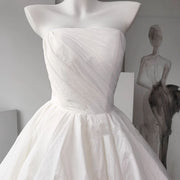 Vivienne Ethereal Strapless White Evening Dress
