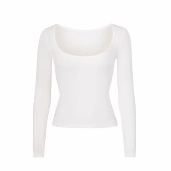 Kim Scoop Neck Long Sleeve Top