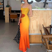 Brenda Spaghetti Strap Floral Maxi Dress