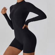 Kendrall Zip Front Long Sleeve Bodysuit