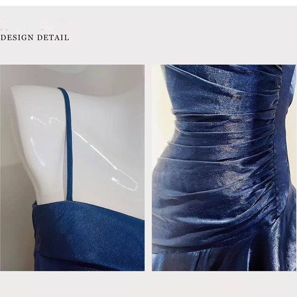 Sora Celestial Navy Tiered Ruffles Maxi Dress