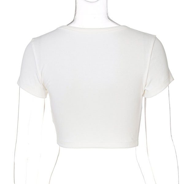 Kira Cowboys Cropped Graphic Tee