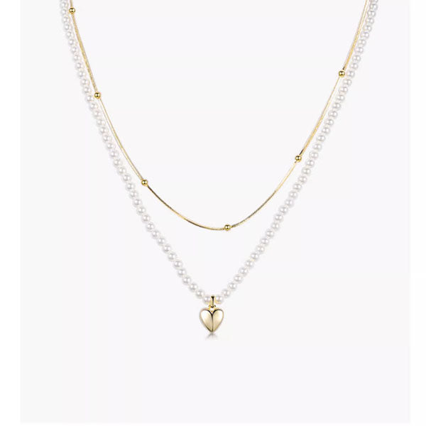 Zoey Classy Pearl Layered Necklace