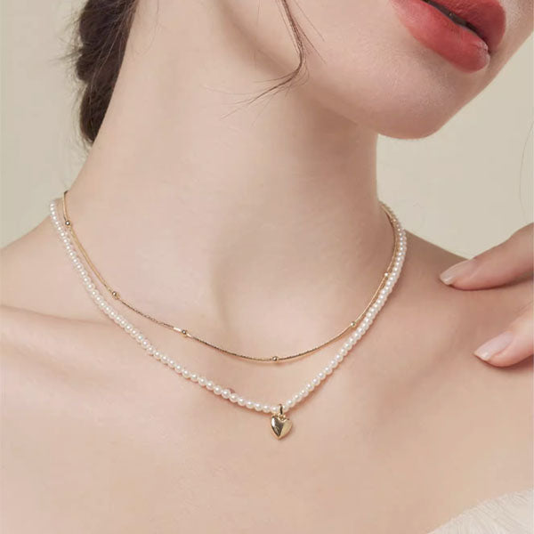 Zoey Classy Pearl Layered Necklace