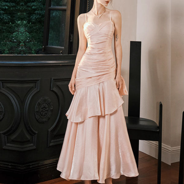 Pamela Pastel Pink Enchanting Ruffled Tiered Maxi Dress The Wildflower Shop Pamela Pastel Pink Enchanting Ruffled Tiered Maxi Dress The Wildflower Shop