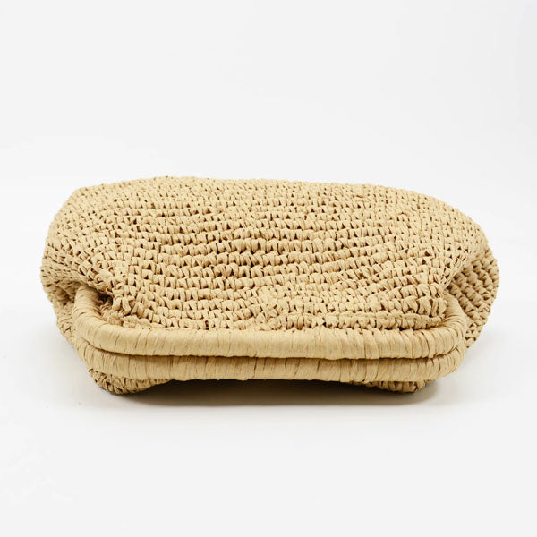 Diane Woven Raffia Clutch Bag
